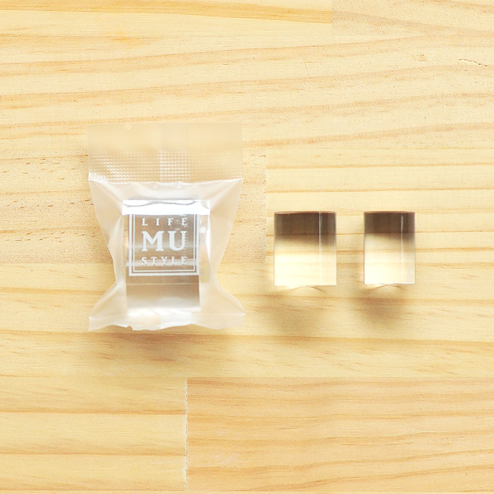 MU Lifestyle Clear Stamp Block - Acrylic - Cylindrical