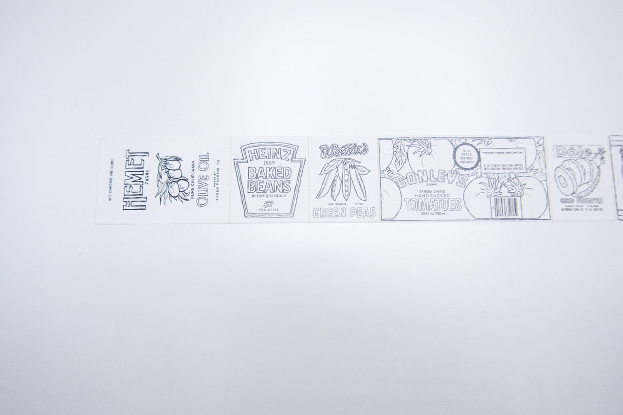 Zagne Korea Washi Tape - Canned Food