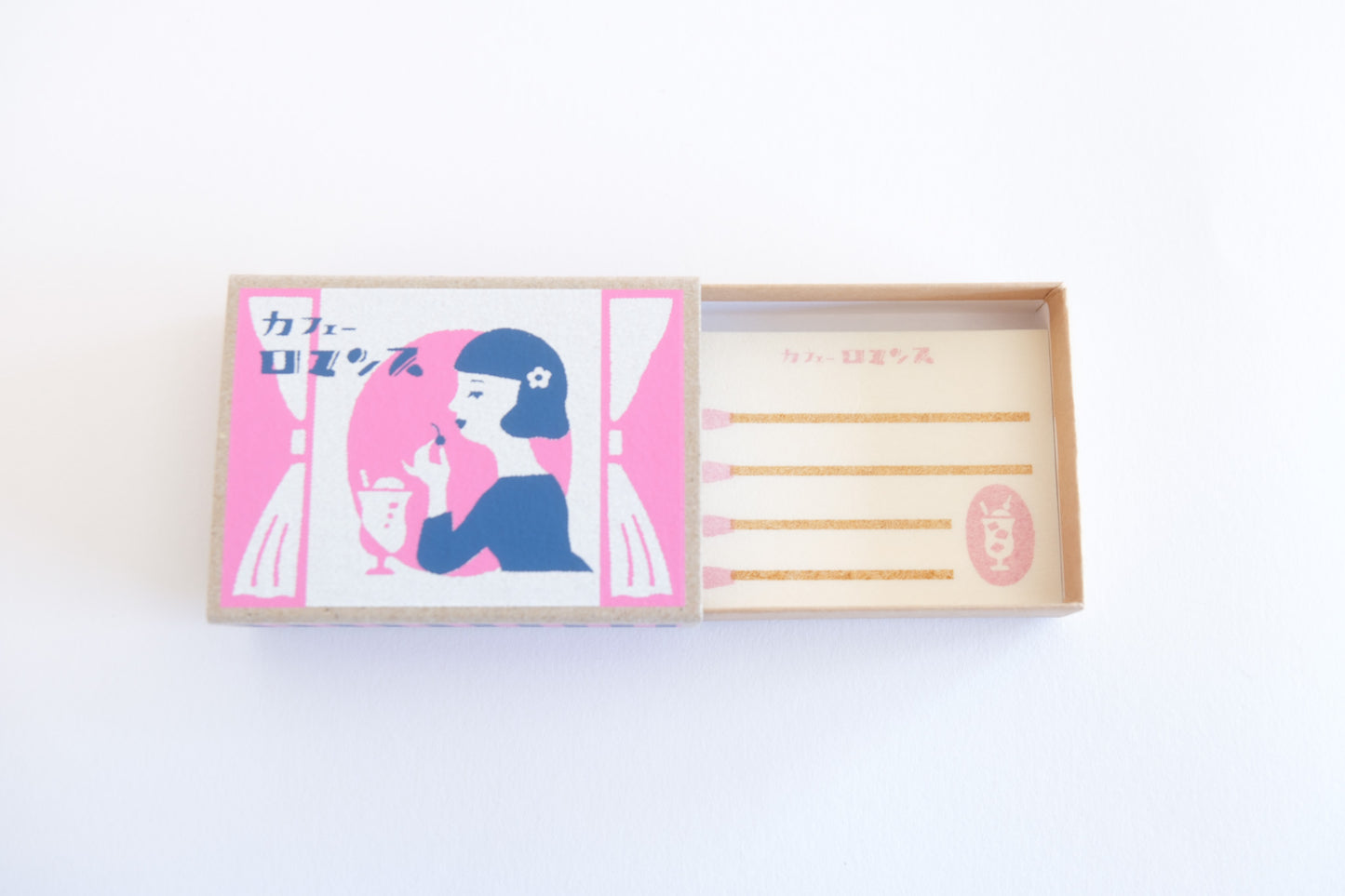 Furukawa Shiko Retro Diary Matchbox Memo Set - Cafe Romance