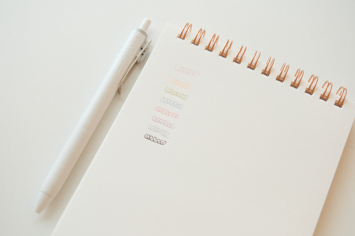 Uni-Ball One Gel Pens - 0.38mm - Fika Colors - Set of 8