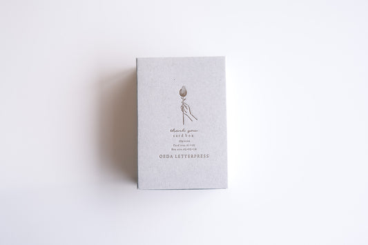 Oeda Letterpress - Thank You Card Box Set - Bronze