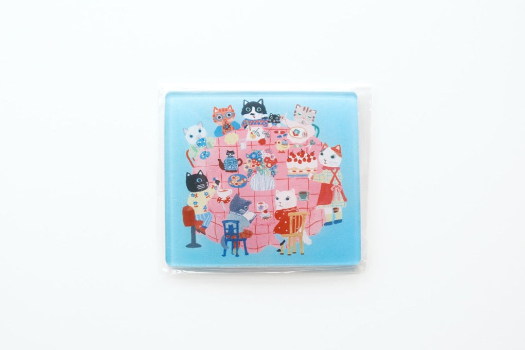 Sanby x Yumi Kitagishi Stamp Mat - Cat's Supper