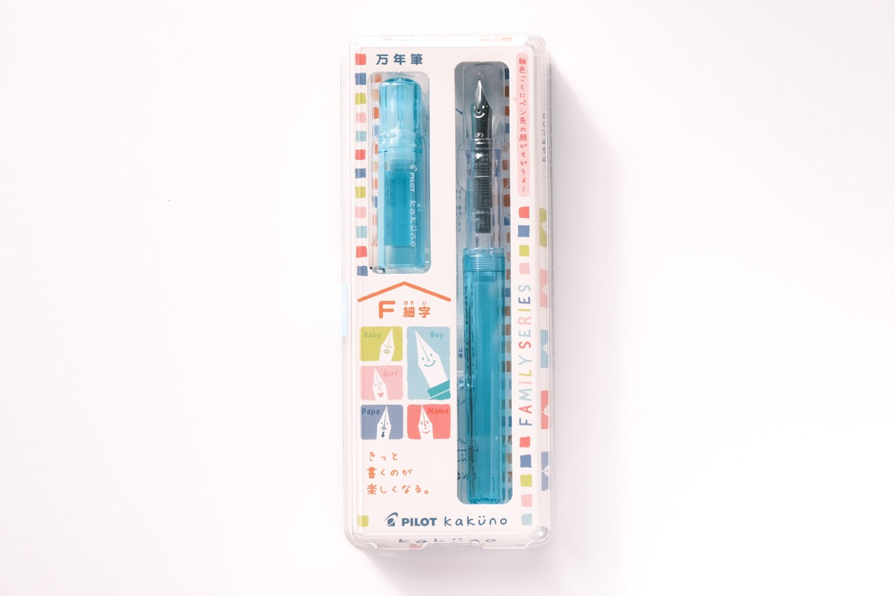 Kakuno Fountain Pen - Family Series - Clear Aqua