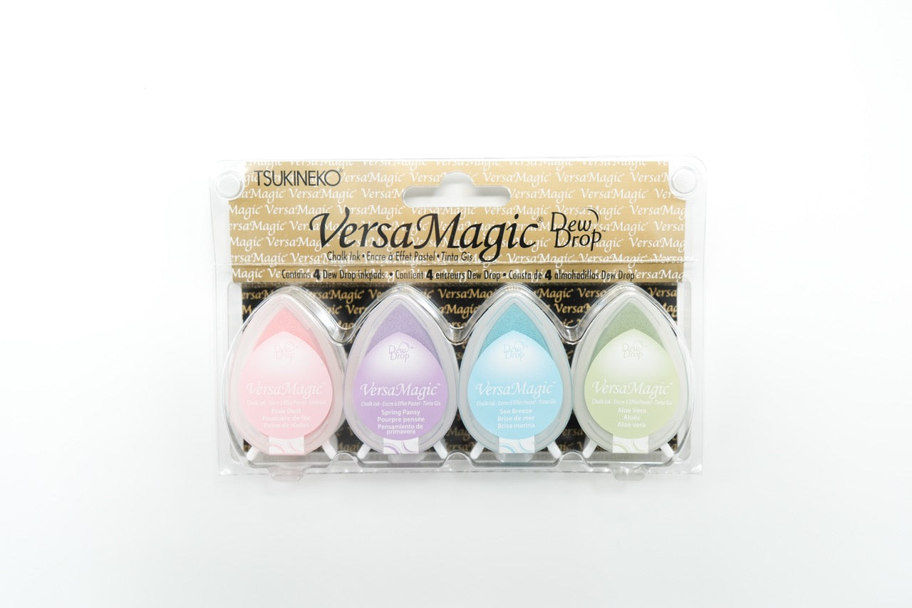 Tsukineko Versa Magic Dew Drop Ink Pad - Set of 4 Colors - Pretty Pastel