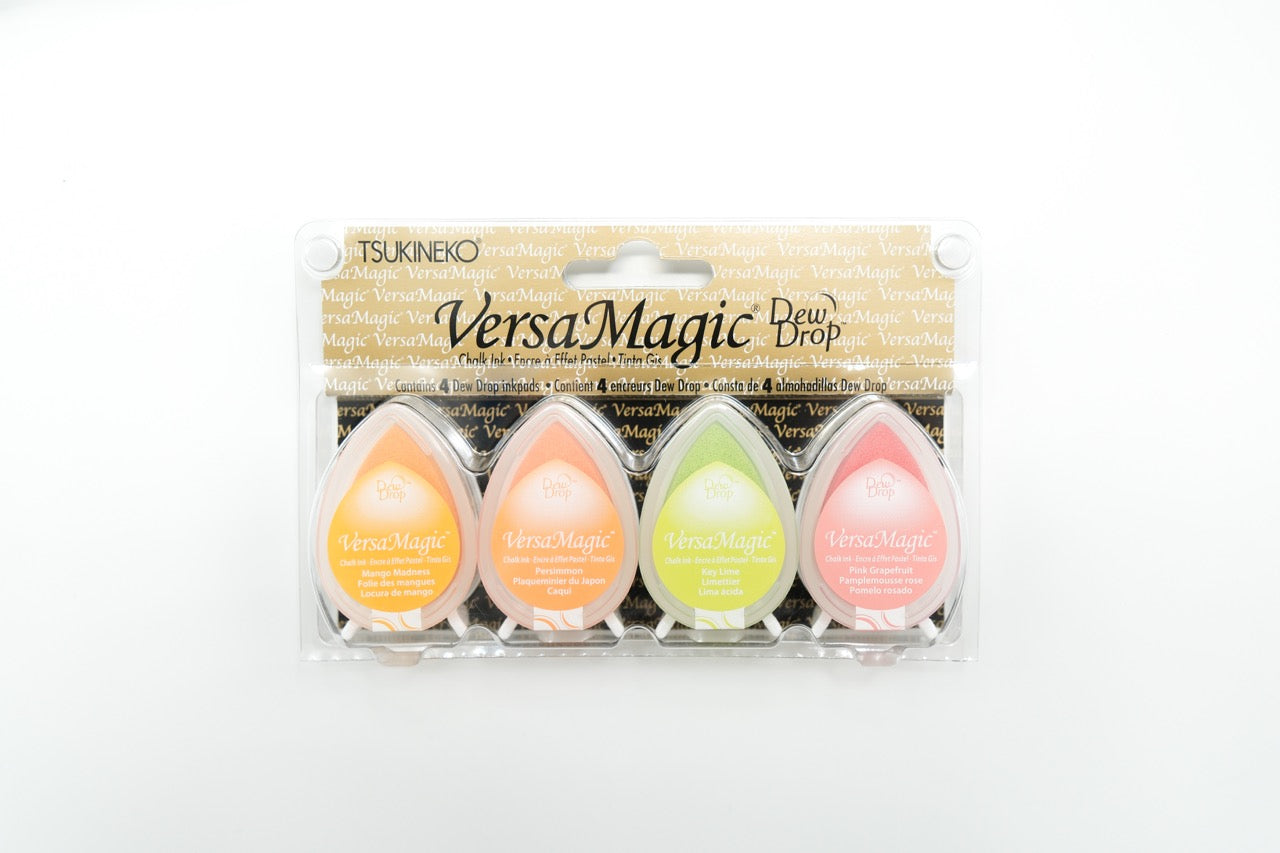 Tsukineko Versa Magic Dew Drop Ink Pad - Set of 4 Colors - Fruit Cocktail