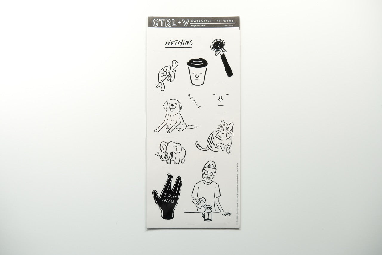 WHOSMiNG Sticker Sheet - CTRL+V Series - Issue 002