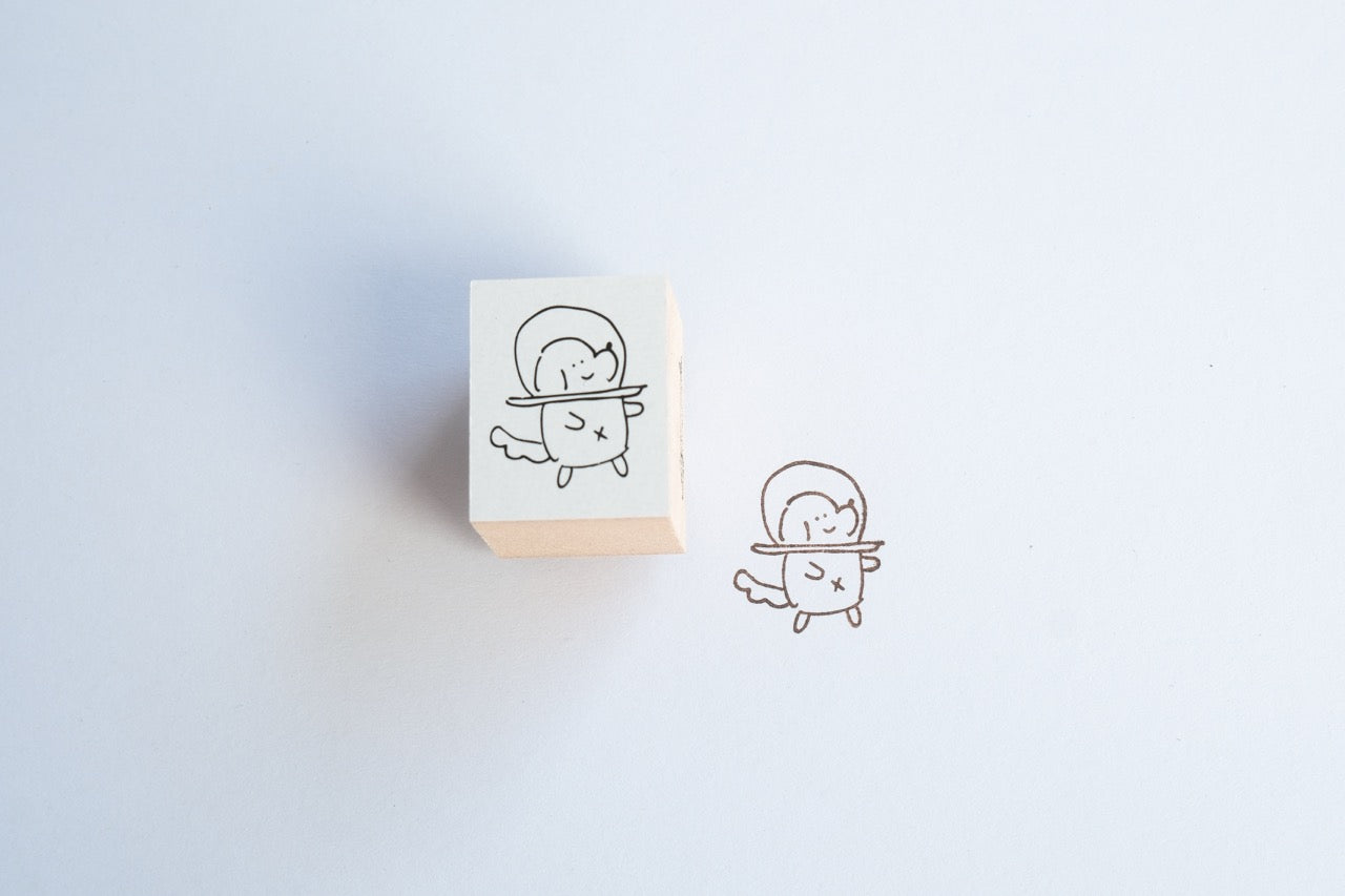 Ginny Lambkin - Rubber Stamp - Space Dog