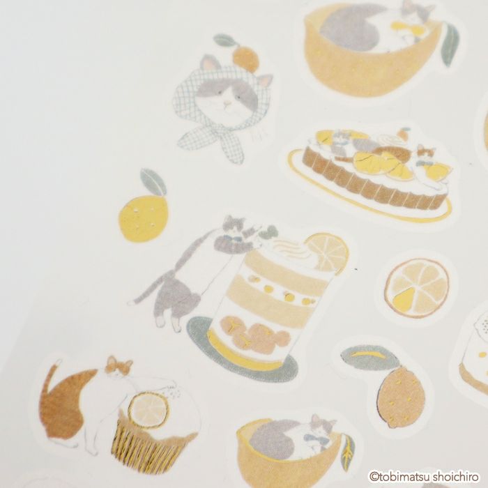 Furukawashiko x Tobimatsu Shoichiro Foil Sticker Sheet - Lemon Sweets