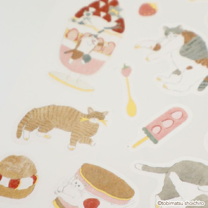 Furukawashiko x Tobimatsu Shoichiro Foil Sticker Sheet - Strawberry Sweets