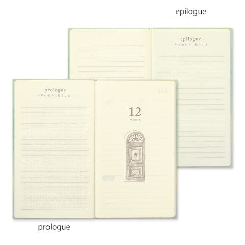 Midori 12-Month Diary - Gate Green