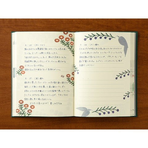 Midori Soft Diary - Flower & Bird