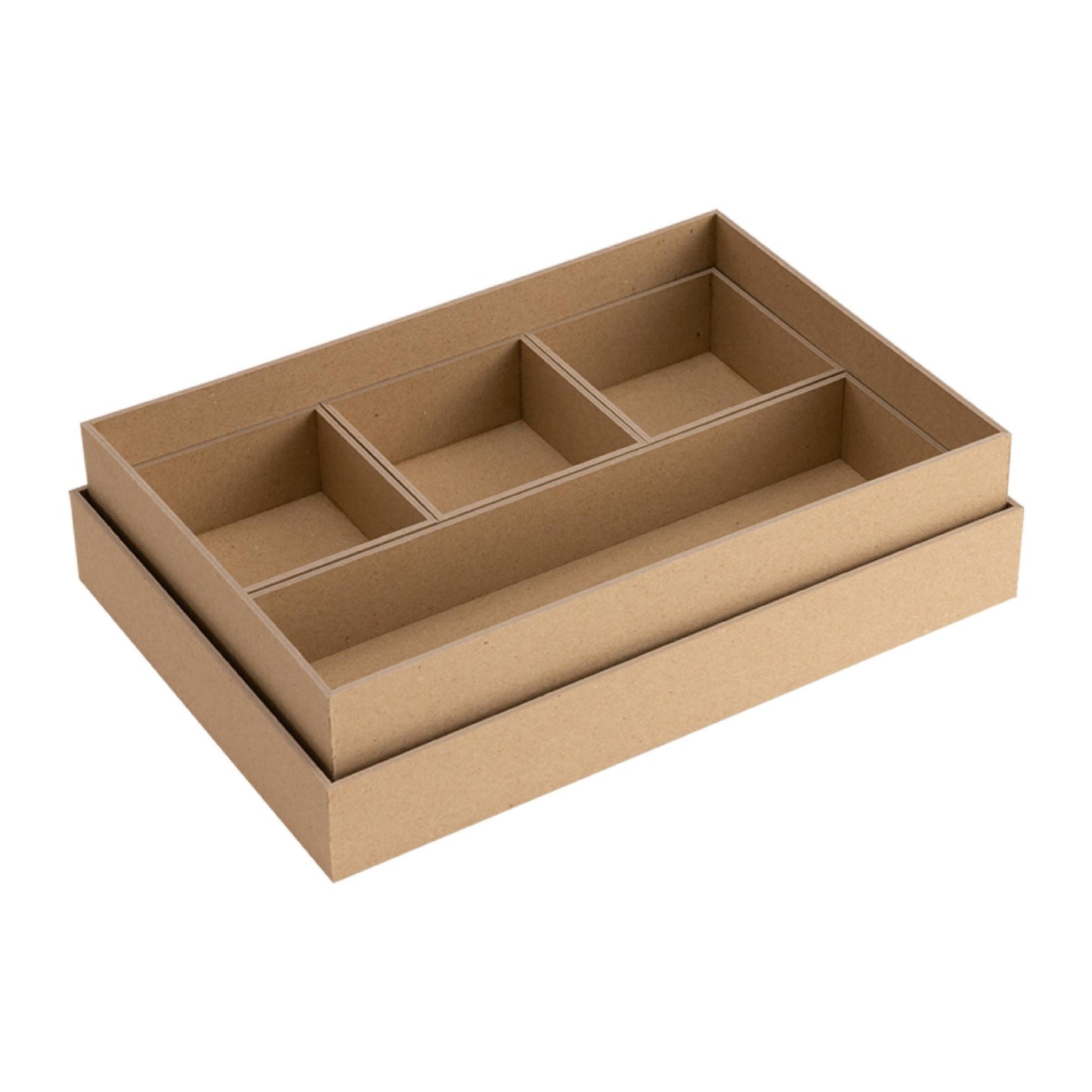 Nakabayashi Organizing Bento Box - A5 - Light Brown