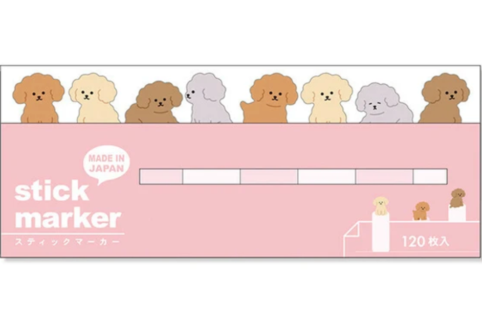 Mind Wave Sticky Marker Notes - Poodle