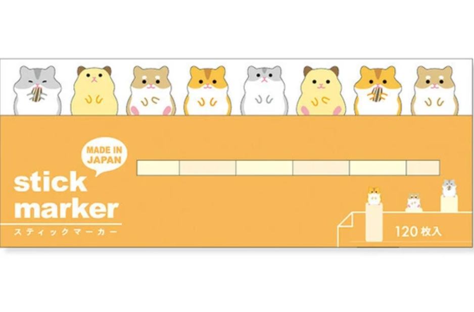 Mind Wave Sticky Marker Notes - Hamster