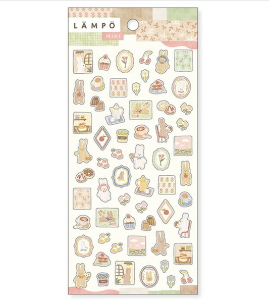 Mind Wave Lampo Mini Sticker Sheet - Rabbit and Dusk