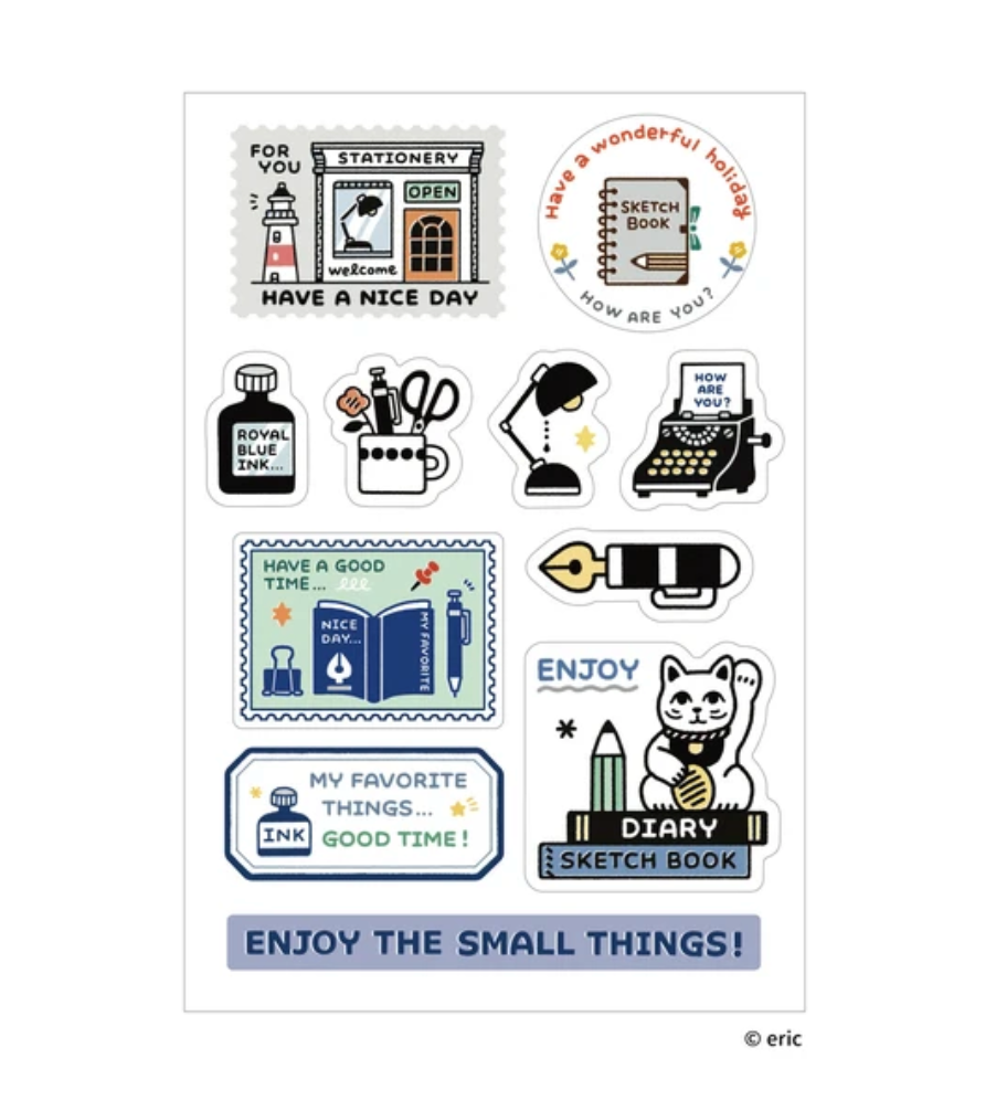 Sanby x Eric Small Things Multi Sticker Sheet - Enjoy