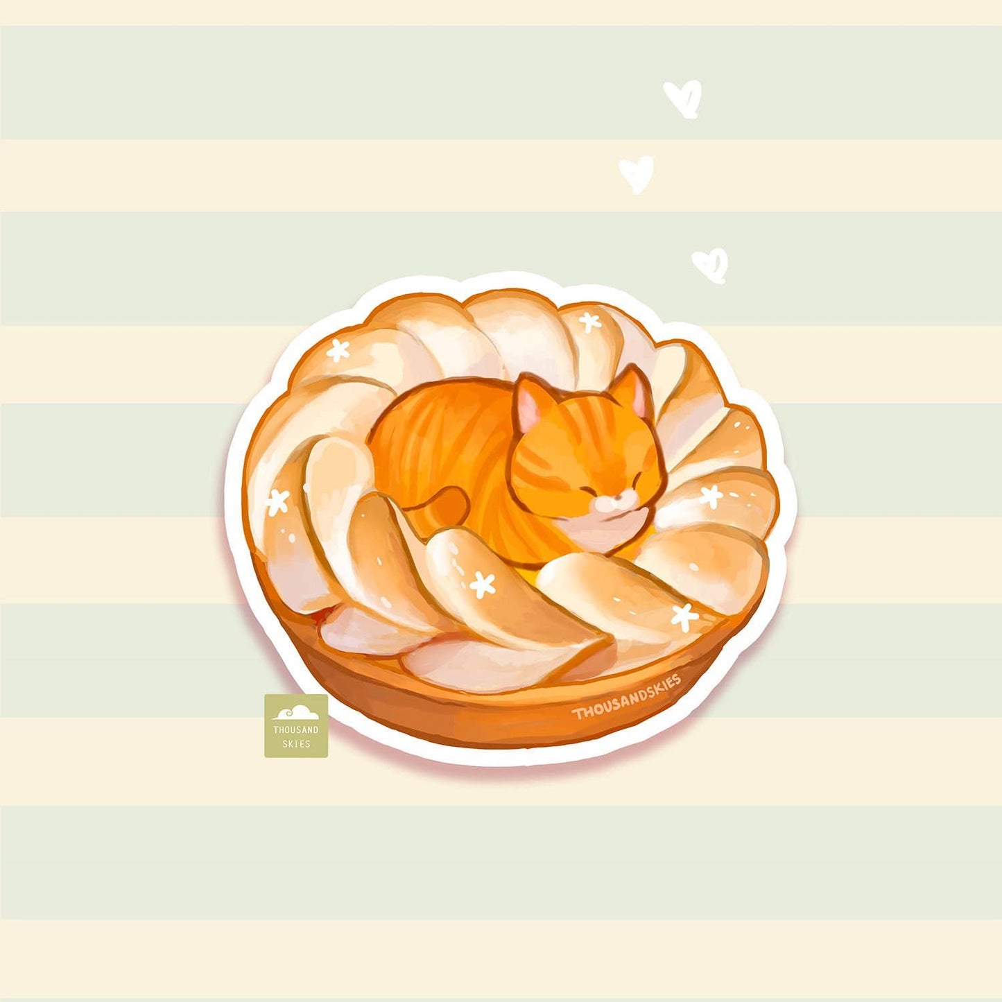 Thousand Skies - Vinyl Sticker - Lemon Tart Tabby