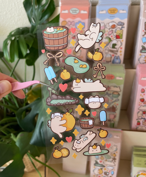 Kumakun Studio - Onsen Sticker Sheet