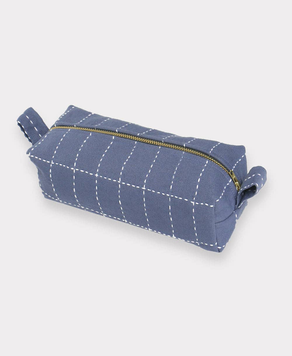 Anchal - Small Grid-Stitch Toiletry Bag