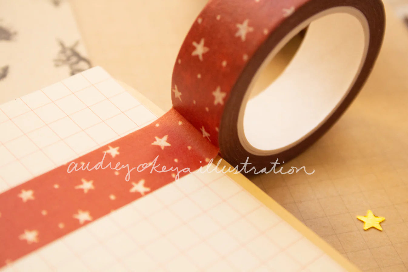 Okeya Stationery Co. - Washi Tape - Autumn Stars