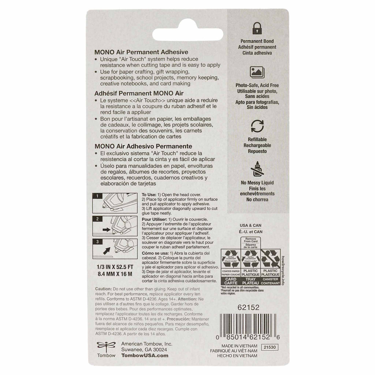 Tombow MONO Air Touch Adhesive Applicator