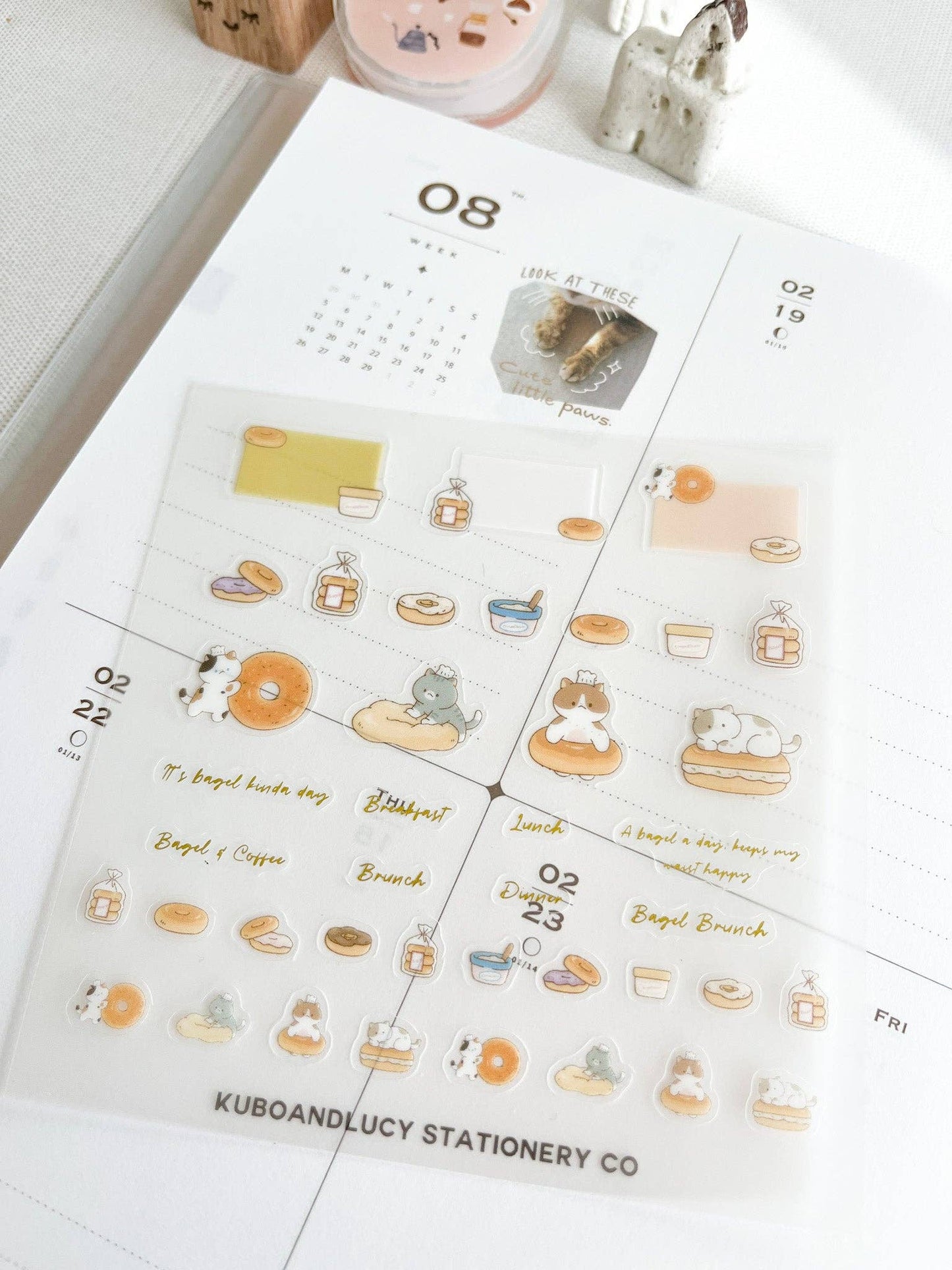 Kuboandlucy Stationery Co - Cute Cats & Dog PET Sticker Sheet