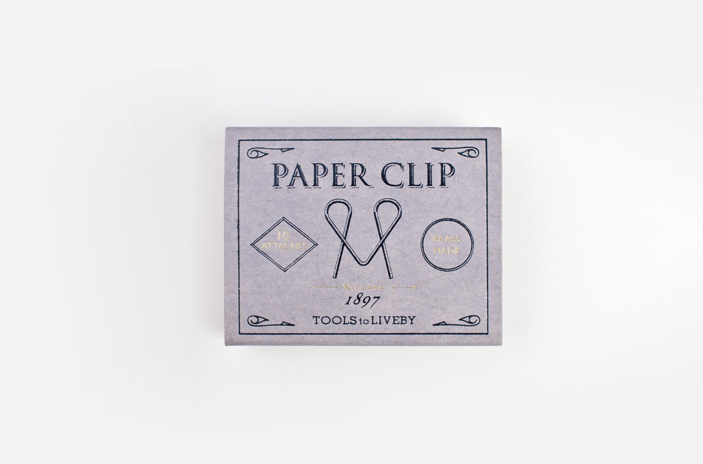 TOOLS to LIVEBY Brass Paper Clips - Box of 10