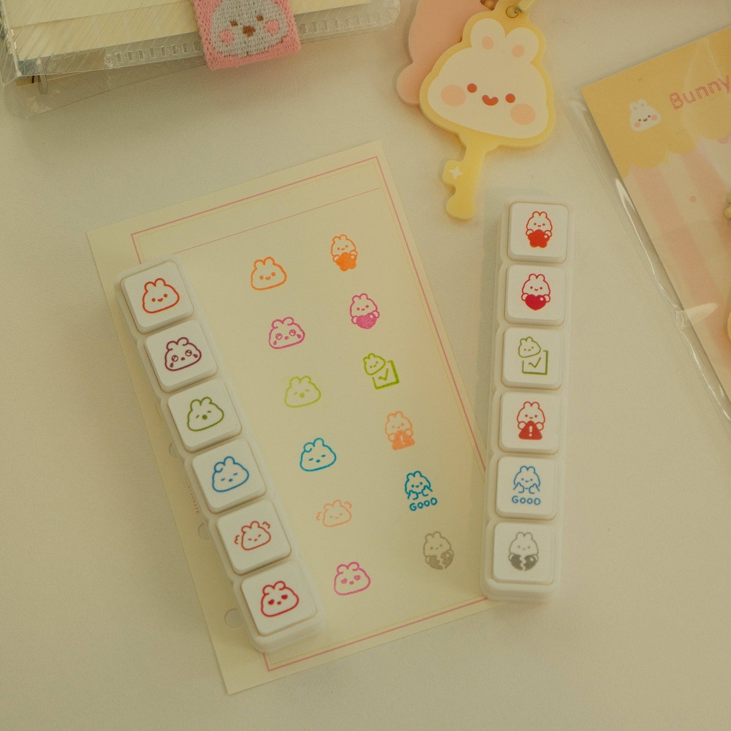 2jingis2jing - Bunny Button Stamp: Bunny Marks