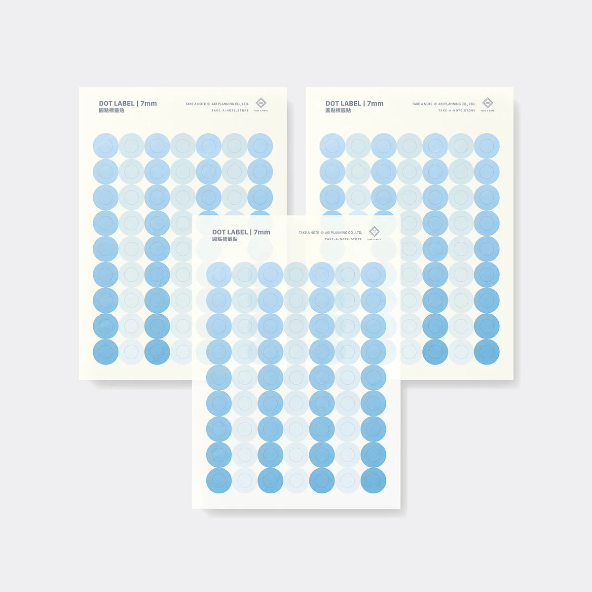 Take A Note - Washi Dot Label - 3 Sheets - 7mm