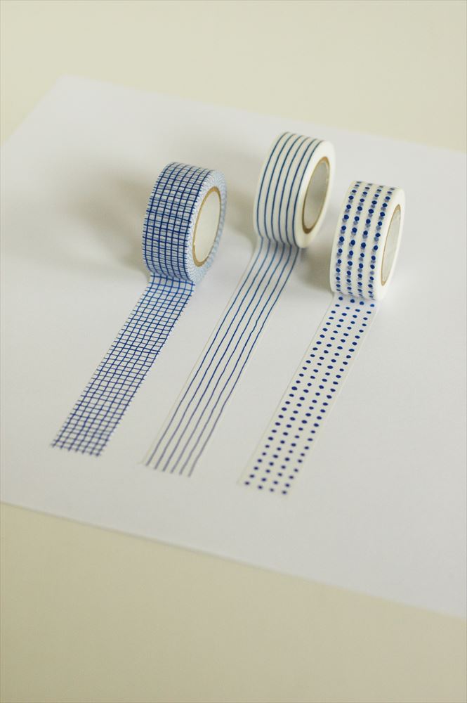 Classiky x mitsou - Grid Washi Tape - Blue