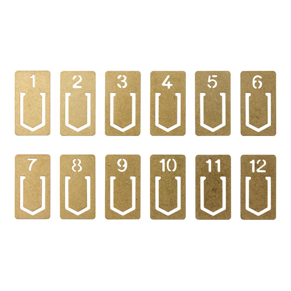 TRC Brass Number Clip