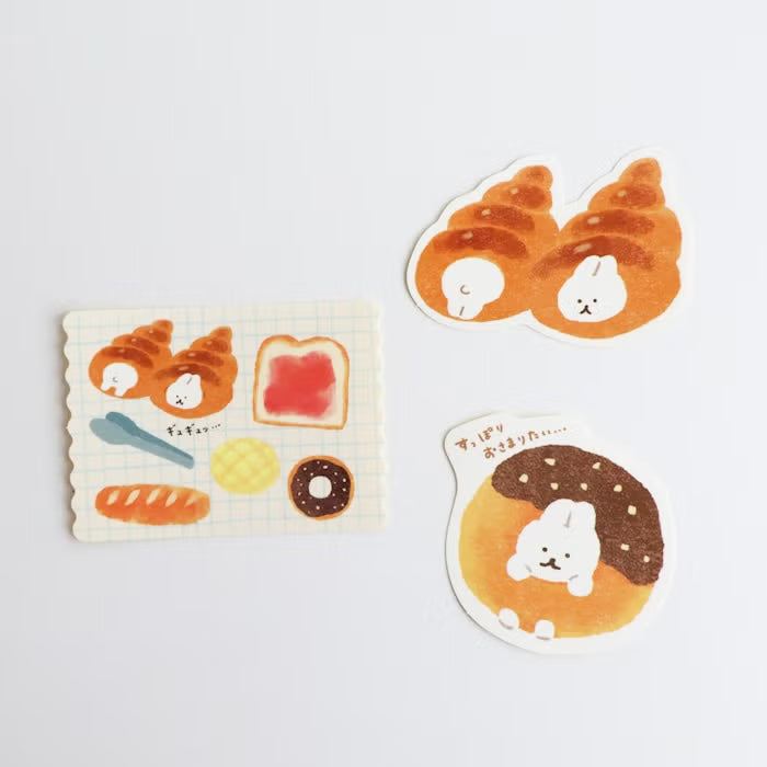 Furukawashiko Sticker Set - Sweets Animal Workshop Vol. 3 - Bread Rabbit