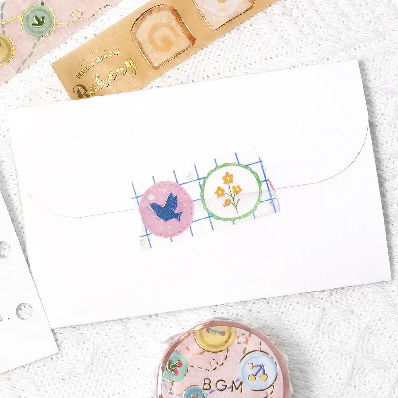 BGM Foil Washi Tape - Life Series - Brooch