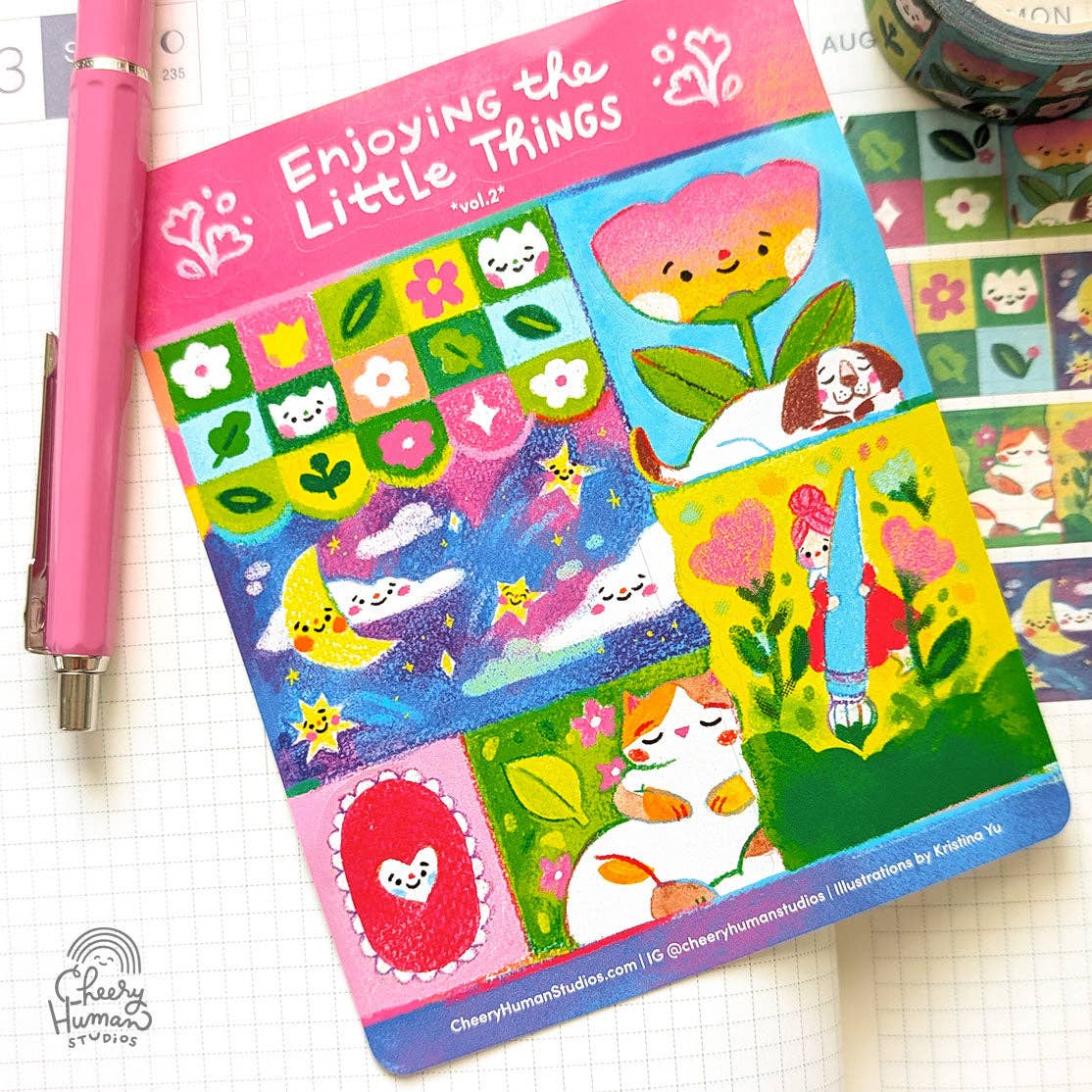 Cheery Human Studios - Vinyl Sticker Sheet - Enjoying the Little Things Vol. 2