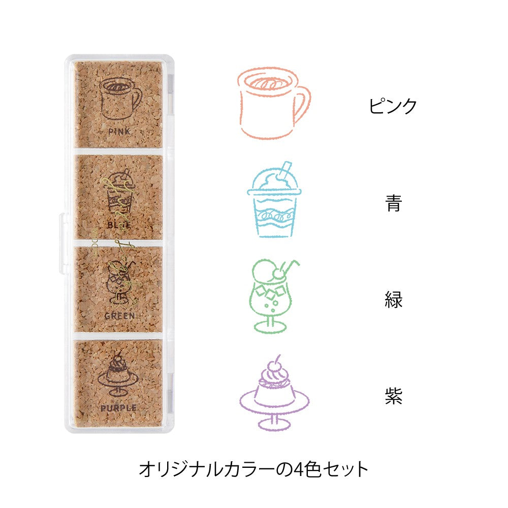 Midori Yuru Log Paintable Pre-Inked Stamp
