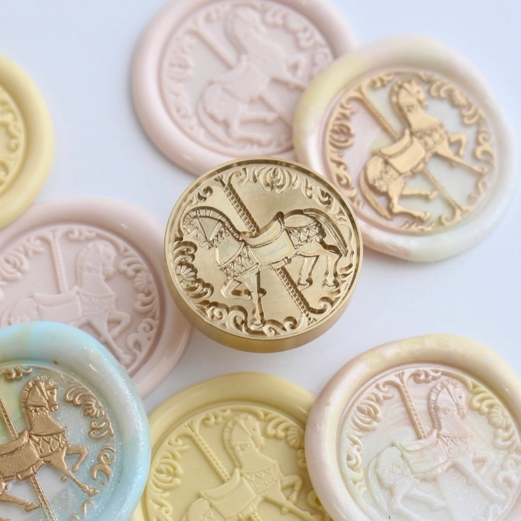 Myrtilles Atelier x Madobe no Meissel - Wax Seal Stamp - Carousel
