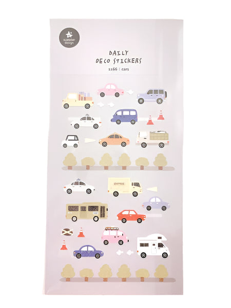 Suatelier Daily Deco Stickers - No.1166 | Cars