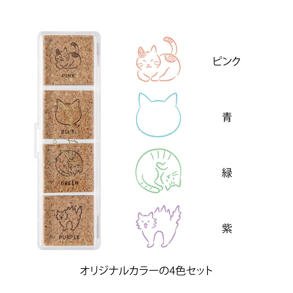 Midori Yuru Log Paintable Pre-Inked Stamp
