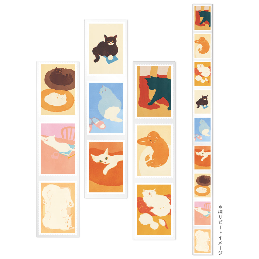 RYU-RYU x mula - Cat Clear Tape - Cat Stamp