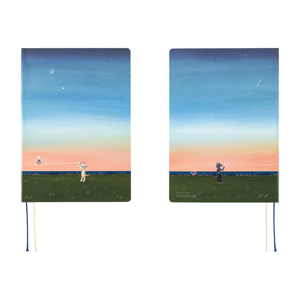 Hobonichi Techo 2027 HON - A5 - Hiroko Kubota: String Telephone Until the Moon is Full