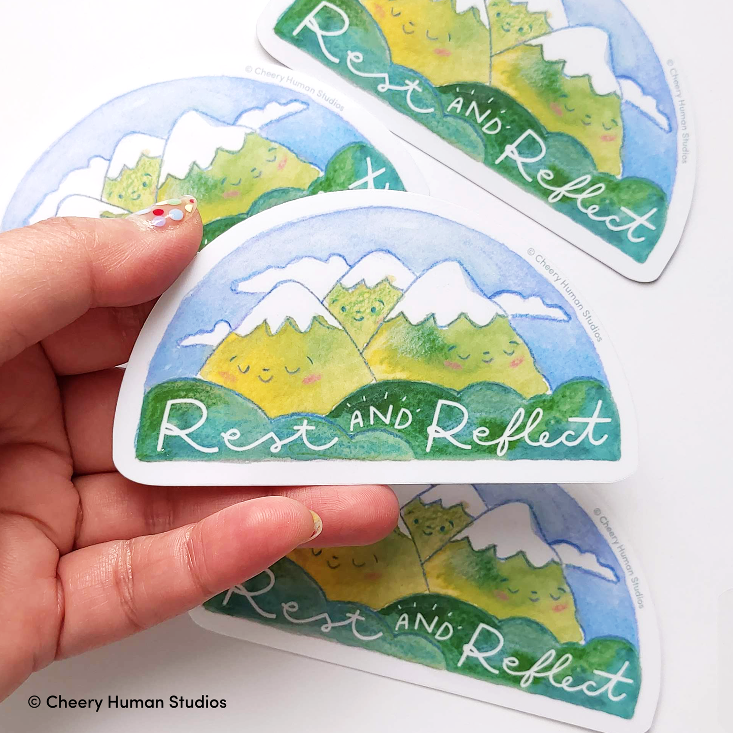 Cheery Human Studios - Rest & Reflect Vinyl Sticker