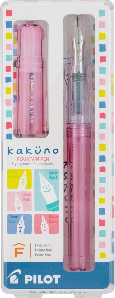 Kakuno Fountain Pen - Family Series - Clear Pink