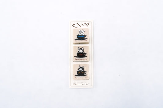 Pottering Cat Clips - Coffee Cup