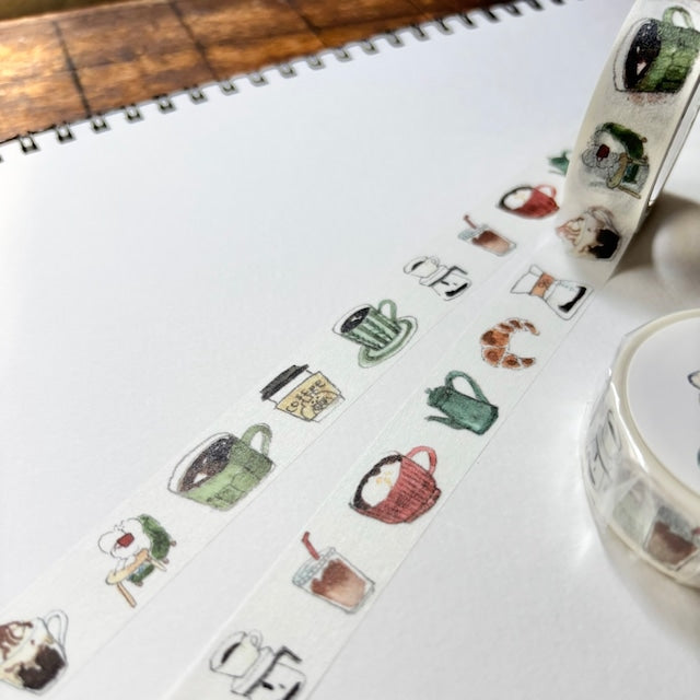 Spica Garden Washi Tape - muu-chan Series - Coffee