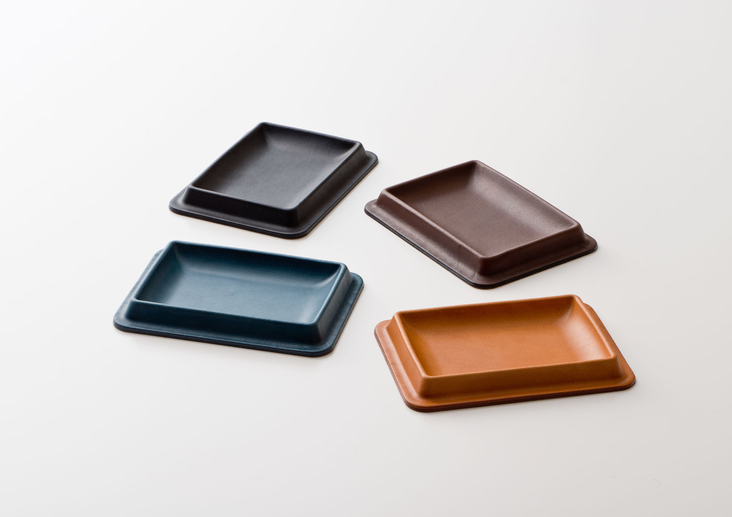 colm Leather Tray S Brown