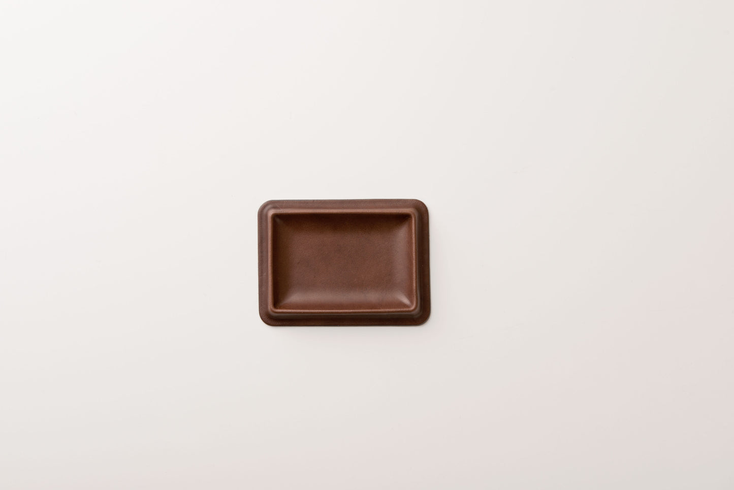 colm Leather Tray S Brown