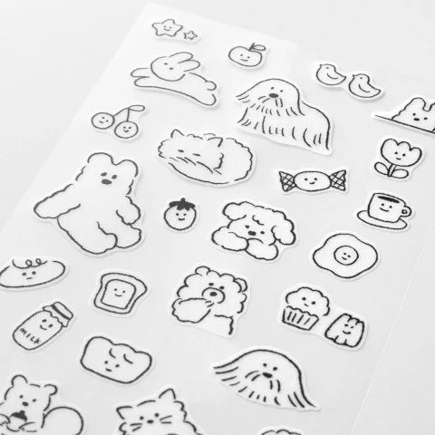 Midori Planner Sticker Sheet - Cute Motif