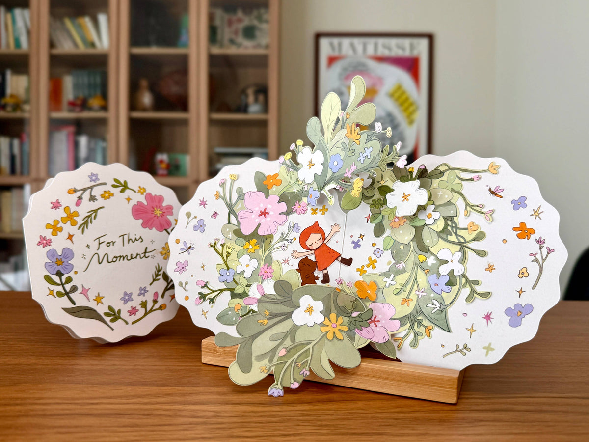 Tiny Kikimo - Pop-Up Card - Spring Bloom