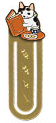 Pottering Cat Bookmark - Dango