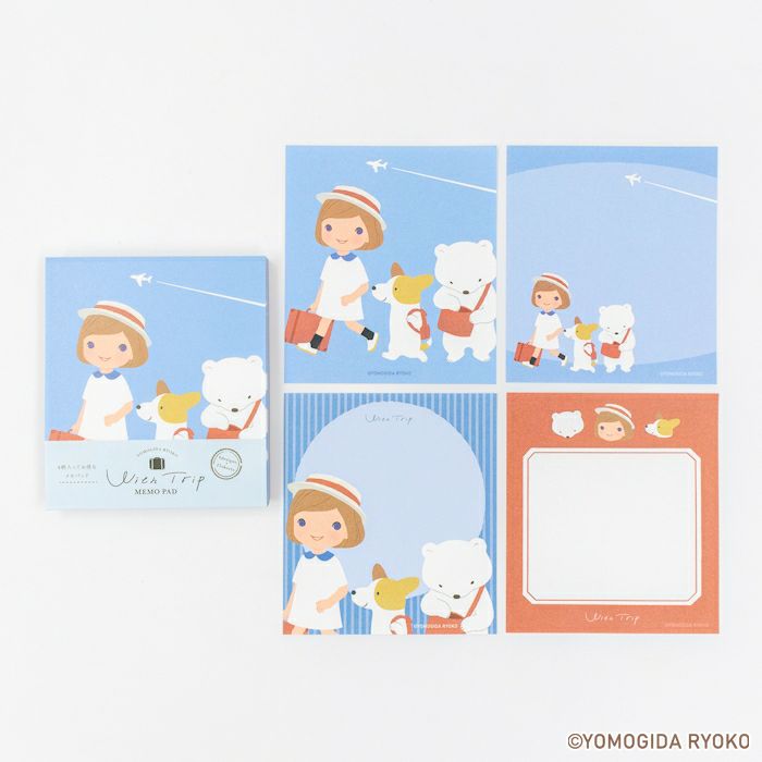 Furukawashiko x Ryoko Yomogida - With Trip Series - Memo Pad - Departure